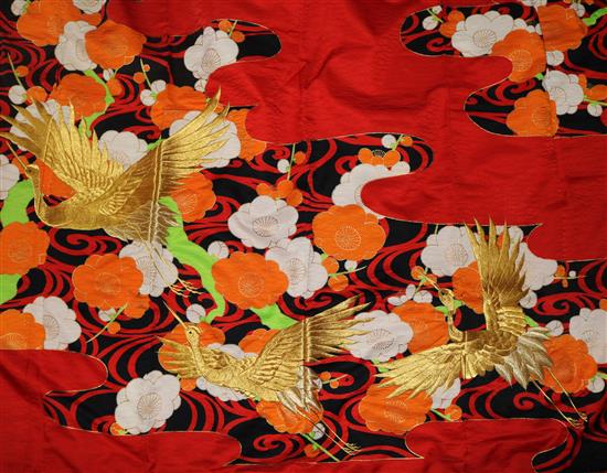 Two Japanese wedding kimonos